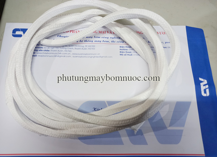 Dây teflon, dây tết chèn, sợi túp làm kín máy bơm