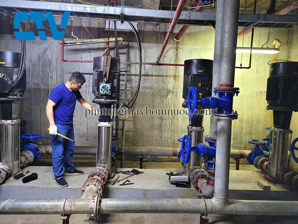 Sửa chữa, bảo dưỡng máy bơm đa tầng trục đứng